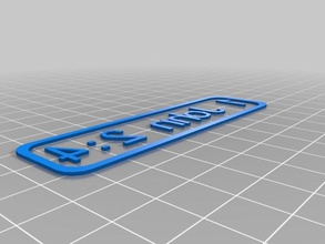 1 john 24 name tag signs logos customized 3d print model - Mito3D
