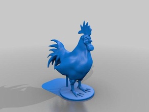 limpiar la versión de gallo a los animales pollo coq 3d print model - Mito3D