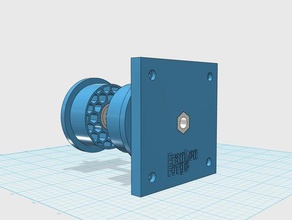 frankenforge 52mm - spool-Halter flashforge creator pro & clones 3d-Drucker Teile filament spool holder powerspec spool-mount 3d print model - Mito3D