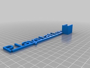 playstation estante fijo hablador organización personalizado 3d print model - Mito3D