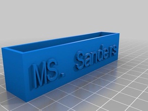 sanders office kundengebundene 3d print model - Mito3D