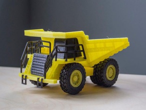 a caterpillar 777f descarga de caminhão veículos dump mineração onshape pla 3d print model - Mito3D