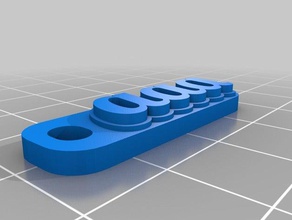 il mio personalizzato multiline tag portachiavi organizzazione su misura 3d print model - Mito3D