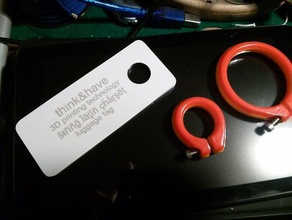 tag bagagli fix segni e loghi anello di fissaggio il latino stringa lati 3d print model - Mito3D