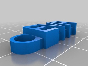 eva mein customized message Schlüsselanhänger Organisation 3d print model - Mito3D