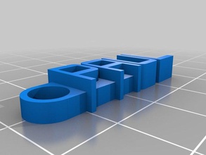 paul mein customized message Schlüsselanhänger Organisation 3d print model - Mito3D