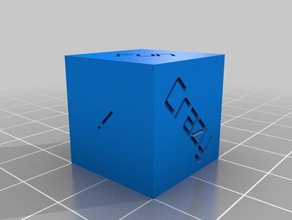 fun-Würfel Würfel kundengebundene 3d print model - Mito3D