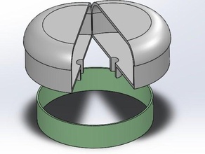 protezione coperchio della cupola 58 ghz quadrifoglio di antenne anello ritegno r c i veicoli 58ghz fpv mini quad qav250 quadcopter zmr250 3d print model - Mito3D