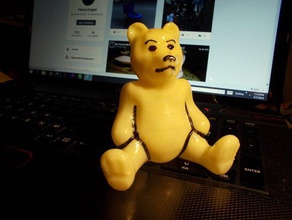 impression facile teddy sculptures l'ours en peluche 3d print model - Mito3D