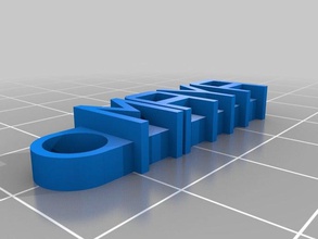 maya my customized message keychain organization 3d print model - Mito3D