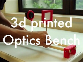 óptica banco de lentes extremos la cámara vidrio las 3d print model - Mito3D