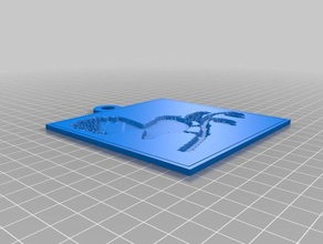 meine angepasste fantail Schablone 2d-Kunst kundengebundene 3d print model - Mito3D