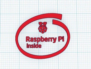 raspberry pi inside logo gadgets raspberrypi case raspi 3d print model - Mito3D