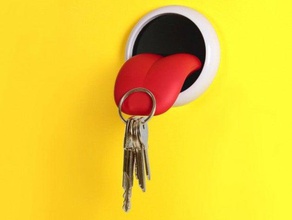tongue keychain camera home 3d print model - Mito3D