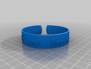 l r bracelet 2 de la mode personnalisé 3d print model - Mito3D