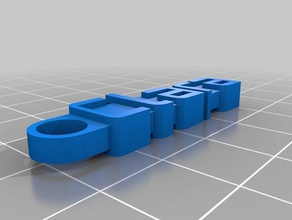 Anahtarlık clara organizasyon özelleştirilmiş 3d print model - Mito3D