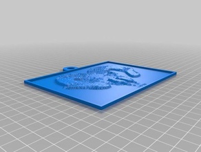 ram lithophane2 2d art customized 3d print model - Mito3D