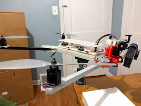 katlanır örümcek dört r c araçlar deadcat drone multirotoe multirotor quadcopter 3d print model - Mito3D