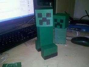 parametric minecraft creeper other 3d openscad toy 3d print model - Mito3D