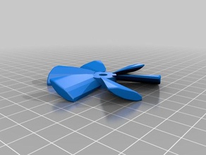 propeller forward backwards motion underwater engineering 3d print model - Mito3D