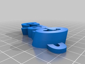 greta - name keyring keyfob organization customized 3d print model - Mito3D
