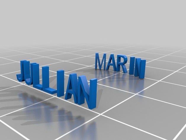 jullian les anneaux personnalisé 3D print model - Mito3D
