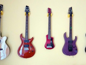 guitare wall stand de la musique acoustique électrique les guitares le mur 3d print model - Mito3D