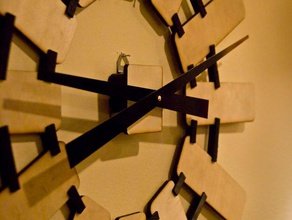 reloj de pared otros 3d art los hogares el láser cortadora la madera 3d print model - Mito3D