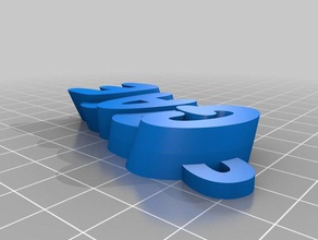 grazia di testo - nome keyfob portachiavi organizzazione su misura 3d print model - Mito3D