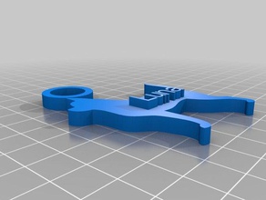 luna Schlüsselbund Schlüsselanhänger kundengebundene 3d print model - Mito3D