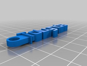 meine individuelle Nachricht Schlüsselanhänger - tolynda Organisation kundengebundene 3d print model - Mito3D