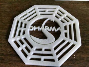 dharma symbol lost signs & logos 3d printer car cool flashlight ford futurama gopro household logo movie prop simpsons star wars tool 3d print model - Mito3D