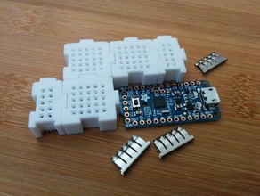 breadboard bits - modularize your electronics arduino circuit board diy 3d print model - Mito3D