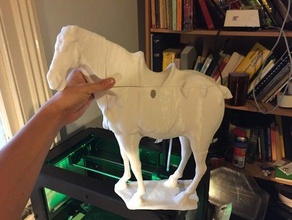 cavalo dividido em 4 partes animais de quebra o prop teatro 3d print model - Mito3D