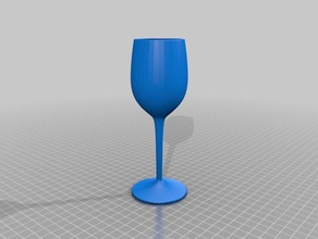 wine glass kitchen & dining 3d print model - Mito3D