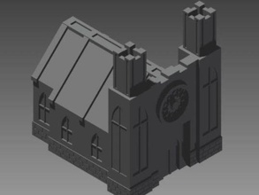 Kirche Gebäude Strukturen Architektur 3d print model - Mito3D