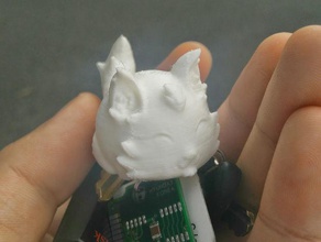 kittyball sculptures cat keychain supportless 3d print model - Mito3D