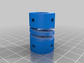 meine kundengebundene flexible helical Kupplung diy 3d print model - Mito3D