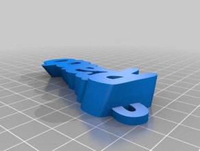 mon personnalisés iamburny du texte - nom porte-clés télécommande de l'organisation personnalisé 3d print model - Mito3D