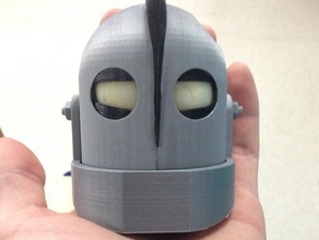 gigante de hierro en la cabeza modelo robots el robot juguete 3d print model - Mito3D