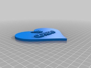 te quiero Anahtarlık özelleştirilmiş 3d print model - Mito3D