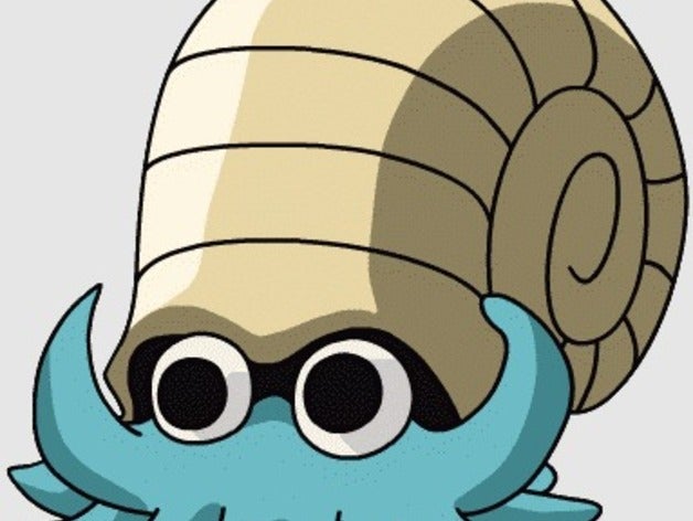 Herr helix Tiere omanyte pokemon twitch spielt 3D print model - Mito3D