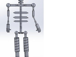 dumm suchen roboskeleton in der Robotik notserious Roboter spooky scary skeletons 3d print model - Mito3D