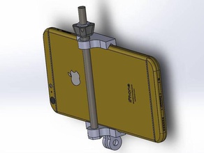 easiest smarphone gopro mount universal mobile phone go pro older 3d print model - Mito3D