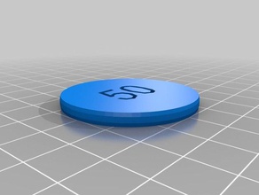 my customized poker chip 3d print model - Mito3D