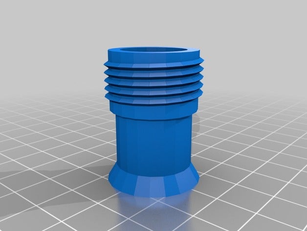 my customized water container tube pipe hose adapter parts 3D print model - Mito3D