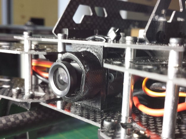 very small fatshark camera mount r c vehicles 600tvl 3D print model - Mito3D