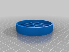 sadece dalgalı bir coaster kaplar iç tutucu 3d print model - Mito3D