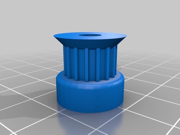 my customized parametric pulley - t25 16t 3d printer parts 3D print model - Mito3D