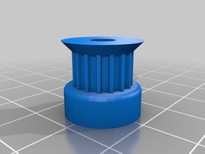 my customized parametric pulley - t25 16t 3d printer parts 3d print model - Mito3D